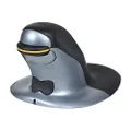 Posturite Penguin Ambidextrous Wireless Ergonomic Mouse | Rechargeable, Alleviates RSI, Easy-Glide, Vertical Design, PC Computer & Apple Mac Compatible (Medium, Wireless)