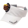 Callaway C23291217 Women's Sun Visor (Bear Patch and Size Adjustable) / Hat Golf, 1030_white, Free Size