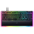 Razer BlackWidow V4 Pro (Green Switch) - Mechanical Gaming Keyboard (Clicky Mechanical Switches, Command Dial and 8 Dedicated Macro Keys, Multi-Function Roller, Wrist Rest) UK Layout | Black