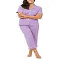 Pajamagram Pajamas Set Women - Pajamas Women, Purple, MD