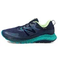 New Balance Women's Dynasoft Nitrel V5 GTX Trail Running Shoe, Natural Indigo/Electric Teal/Bleached Lime Glo, 9.5