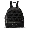 Michael Kors Rhea Zip Extra Small Messenger Backpack Black One Size, Black