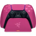 Razer Quick Charging Stand for PlayStation 5: Quick Charge - Curved Cradle Design - Matches PS5 DualSense Wireless Controller - One-Handed Navigation - USB Powered - Pink (Controller Sold Separately)