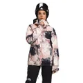 THE NORTH FACE Women's ThermoBall Eco Snow Triclimate Jacket, Pink Moss Faded Dye Camo Print, XX-Large