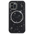 LuMee - Halo - Lighted Selfie Case for iPhone 13 Pro Max - Built-in Adjustable LED Lighting - 6.7 Inch - Stars & Gems