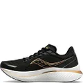 Saucony Women's Endorphin Speed 3 Running Shoe, Black/Goldstruck, 6.5 US