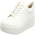 FitFlop Rally Canvas Trainers Cream Mix 6.5 M (B)