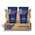 Dollar Shave Club Shave Butter, For Sensitive Skin, A Translucent Shaving Cream & Gel Alternative, Designed For A Gentle Glide, Helps To Fight Razor Bumps and Ingrown Hairs (Pack of 2), Blue