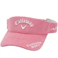 Callaway C23990206 Women's Classic Sun Visor (Cotton Pile Tour Model) / Hat/Golf, 1091_pink, Free Size