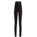 RE/DONE Women's Solid Black 90s High-Rise Ankle Crop Jeans Pants, Black, 24