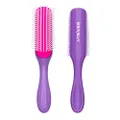 Denman Original Styler, 7 Row for Detangling, Blow-drying, Styling & Smoothing the Hair, African Violet D3