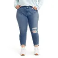 Levi's Women's Plus-Size 711 Skinny Ankle Jeans, Lapis Sun, 46 (US 26)