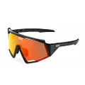 Koo Spectro Mirror Lens Cycling Sunglasses, Black/Red