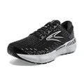 Brooks Glycerin 20 Men's Neutral Running Shoe, Black/White/Alloy, 9.5 US