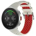 Polar Pacer Pro Advanced Ultra-Light GPS Fitness Tracker Smartwatch for Runners with Training Program & Recovery Tools; S-L, for Men or Women, White-Red