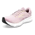 Brooks Women's Glycerin 20 Neutral Running Shoe, Pink/Yellow/White, 12 US