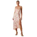 ASTR the label Women's Gaia Dress, Pink Burnout, Large