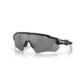 Oakley Men's OO9208 Radar EV Path Shield Sunglasses, Matte Black/Prizm Black Polarized, 38 mm