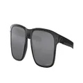 Oakley Men's OO9384 Holbrook Mix Rectangular Sunglasses, Polished Black/Prizm Black Polarized, 57 mm