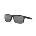 Oakley Men's OO9384 Holbrook Mix Rectangular Sunglasses, Polished Black/Prizm Black Polarized, 57 mm