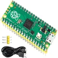 Raspberry Pi Pico Flexible Microcontroller Mini Development Board Based on The Raspberry Pi RP2040,Dual-Core ARM Cortex M0+ Processor, Flexible Clock Running up to 133 MHz Support C/C++/Python