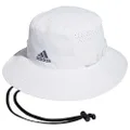 adidas Men's Victory 4 Bucket Hat, White/Onix Grey, Small-Medium