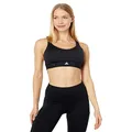 adidas Women's FastImpact Luxe Run High-Support Bra, Black/White, X-Large A-C