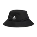 adidas Women's Foldable Bucket Hat, Black/White, One Size