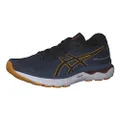 ASICS Men's Gel-Nimbus 24 Running Shoes, Azure/Amber, 10 US