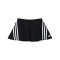 adidas Girls' Little Classic Active Sporty Skort, 3-Stripe Black, 4