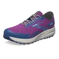 Brooks Women’s Divide 4 Trail Running Shoe, Purple/Navy/Oyster, 8