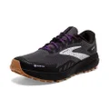 Brooks Women s Divide 4 GTX Waterproof Trail Running Shoe - Black/Blackened Pearl/Purple - 8.5 Medium