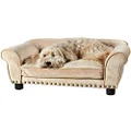 Enchanted Home Pet Dreamcatcher Dog Sofa, 33.5 by 21 by 12.5-Inch, Caramel, Medium (26-50 lbs), (CO1990-13-CARM)