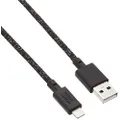 [Native Union] Belt Cable XL USB-A to Lightning Data Sync Fast Charging Cable, Black, One Size