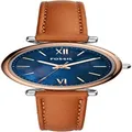 Fossil CARLIE MINI ES4701 Women's Watch, Genuine Imported Product, Brown, Dial Color - Blue, wrist watch quartz gift
