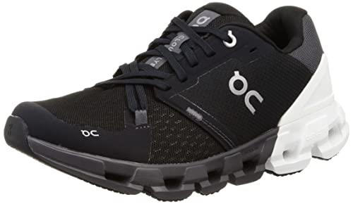 On Cloudflyer 4 Men's Running Shoes, Black | White, 10.5 US