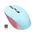 seenda Wireless Mouse for Laptop, 2.4G Cordless Computer Mice Silent Clicking with 3 Adjustable DPI for PC Notebook Desktop MacBook with USB Ports, Blue and Pink
