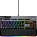 ASUS ROG Strix Flare II Animate Mechanical Gaming Keyboard (Interchangeable ROG NX Switches, PBT Doubleshot Keycaps, LED Display, 8000 Hz, Aura Sync RGB Lighting, DE QWERTZ Layout) Black