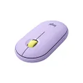 Logitech Pebble M350 Bluetooth Wireless Mouse (Lavender Lemonade) (910-006666)