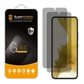 Supershieldz (2 Pack) (Privacy) Anti Spy Screen Protector Designed for Samsung Galaxy S22 5G, Tempered Glass, Anti Scratch, Bubble Free