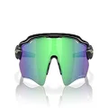Oakley Men's Oo9208 Radar Ev Path Rectangular Sunglasses, Matte Black/Prizm Jade Polarized, 38 mm