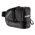 Lezyne S-Caddy Compact Wedge Cycling Saddle Bag with Velcro Straps for Road and Mountain Bike, Small - Black
