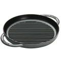 Staub Cast Iron 10-inch Pure Grill - Graphite Grey, Made in France