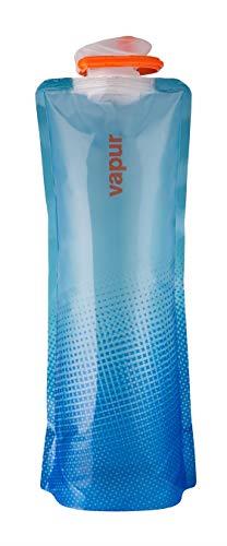 Vapur - Shades 1.5L BPA Free Foldable Flexible Water Bottle w/Carabiner (Translucent Blue)