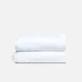 Brooklinen Super-Plush Towels - Set of 2, White, 100% Cotton|Best Luxury Spa Towels