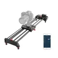 GVM Motorized Camera Slider,31" Wireless Carbon Fiber Dolly Rail Camera Slider with APP Control, Motorized Time Lapse and Video Shot Follow Focus Shot and 120 Degree Panoramic Shooting