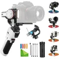 Zhiyun Crane M3 3-Axis Handheld Gimbal Stabilizer for Mirrorless Cameras, Compatible with Sony A6600, A6500, A6000, RX100 M7, GX85, for Gopro Hero10/9/8 5/6/7,iPhone 13 12 XS-Pro Max