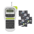 Brother P-Touch, PTH110BP, Easy Portable Label Maker Bundle (4 label tapes included)