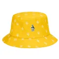 Original Penguin All Over Print Unisex Cotton Twill Bucket Hat, Maize Yellow, One Size