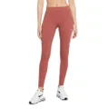 Nike Dri-FIT One Women's Mid-Rise Leggings, Canyon Rust/White, XS Regular US